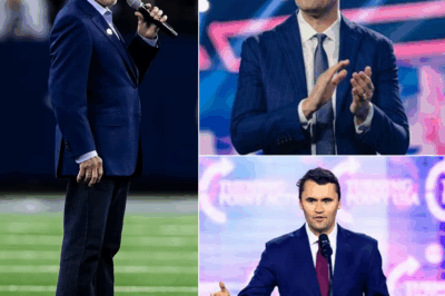 Shockwaves as 60,000 Mourners Pack NFL Stadium for Charlie Kirk Memorial, Lee Greenwood’s Song Ignites Living Prayer, Erika Kirk Trembles With Children Beside Her, Leaving Audience Staggered, Critics Divided, and Insiders Whispering About Hidden Agendas, Silent Battles, and the Shattering Emotional Moment That Could Redefine Legacy, Leadership, and Cultural Memory