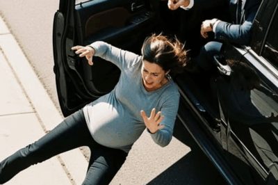 “Pregnant Wife Begs Husband To Slow Down In His New Car — Instead He Shouts, Stops At A Red Light, And Kicks Her Out, Calling Her ‘Bad Luck’ — What Happened Next Left Everyone Watching Frozen In Shock And Utter Silence”