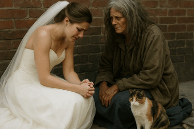“At The Altar, Dressed Like A Princess, She Believed She Was Living A Fairytale — Until Her Father’s Confession Shattered Everything: The Homeless ‘Crazy Cat Lady’ She Despised In Her Town Wasn’t A Stranger At All… She Was Her Mother”