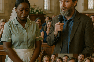 They Laughed At The Nanny In A Uniform And The Man With Cracked Shoes—But When The Groom Took The Microphone, A Secret About Every Guest In The Church Turned Their Laughter Into A Silence No One Would Ever Forget