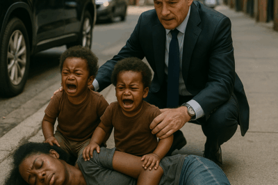 “A Homeless Mother Collapsed on the Side of a Houston Road as Her Two-Year-Old Twins Screamed for Help — Moments Later a Billionaire Stopped His SUV, and What Followed Changed All of Their Lives Forever”