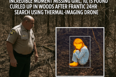 MIRACLE RESCUE: Incredible Moment Missing Girl, 10, Found Curled Up in Woods After Frantic 24-Hour Search Using Thermal Drone