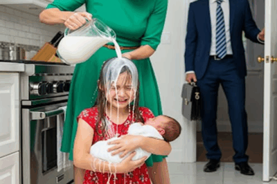 Stepmom Poured Milk on Little Girl… Then Millionaire Shouted “STOP!”