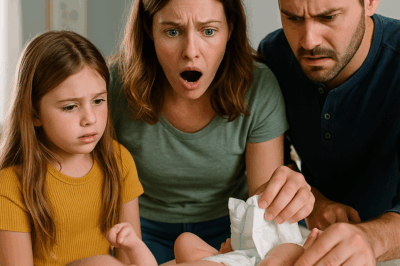 We were looking after my newborn niece when my 6-year-old daughter called out, “mom, come here!” she was helping with the diaper change. i came over, and the moment i saw it, i froze. my husband gently moved our daughter away and immediately called for assistance.