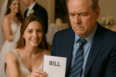 “Ignored in the Toast, Passed Over in the Dance, Treated Like a Ghost at the Wedding He Paid For—A Stepfather Stayed Silent. But When the Guests Left and His Stepdaughter Smiled, the Bill She Gave Him Exposed a Truth That Burned Away Decades of Love”