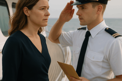 My husband’s family held a yacht trip to “honor” his late father, a military general. They barred me from the private ceremony. But as I was walking the deck, a young officer suddenly stopped me, saluted, and said: “Ma’am, we’ve found the letter the General left for you. The directive within is effective immediately.”