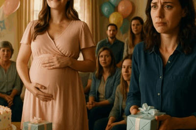 “BETRAYAL AT A BABY SHOWER: MY SISTER HUMILIATED ME BY CLAIMING MY DEAD HUSBAND FATHERED HER CHILD—BUT I STOOD UP, SHOWED HER PROOF, AND WATCHED HER SMILE COLLAPSE INTO PANIC AS THE TRUTH SHATTERED HER LIE.”