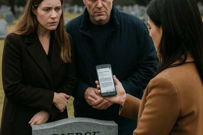 She thought her son’s death was tragedy enough. Then strangers at his grave revealed his organs had saved their child. But she never gave permission. The secret email, her husband’s trembling denial, and the disgraced doctor’s scheme exposed a betrayal so twisted it left her calling her ex-Marine father.