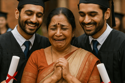 “A Village Teacher With No Family Of Her Own Adopted Two Seven-Year-Old Orphans After A Tragedy — Decades Later, At Their University Graduation, The Twins Honored Her In A Way That Left Professors, Students, And Even Strangers Crying”
