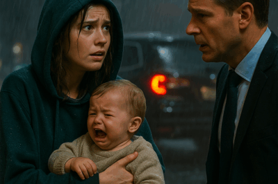 Homeless Girl Saves a Millionaire and His Child from a Rain-Drenched Accident—But One Word He Says to Her Startles Her