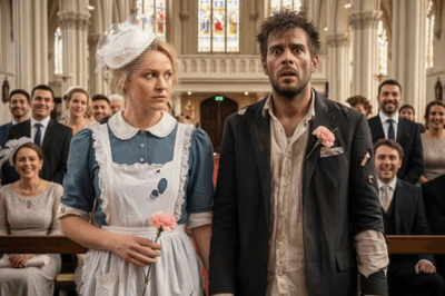 “They Laughed When the Nanny Married a Homeless Man in Rags — But the Moment He Grabbed the Mic and Revealed His Secret, The Mocking Stopped and Every Guest Was Left Stunned Beyond Belief”