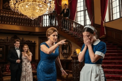 “She Was Just a Maid in a Blue-and-White Uniform—But When the Millionaire’s Cruel Wife Struck Her, She Chose to Fight Back in a Way No One Expected, Changing Everything Forever”
