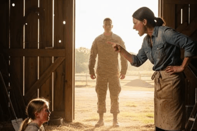 “Sergeant Harris Survived Deployment Clinging to Letters Promising His Daughter’s Happiness. But When He Returned and Saw Lily Sleeping in a Pigpen, Covered in Straw and Tears, His Explosive Reaction Uncovered a Dark Truth That No One in the Neighborhood Was Prepared to Hear.”