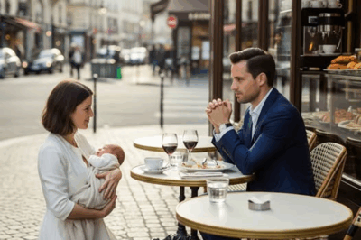 The Businessman Waited for a Date That Never Came—Until a Desperate Young Mother Appeared. Her Plea Wasn’t for Cash but for Something Far More Dangerous. One Look Into Her Eyes, and He Realized the Baby She Held Might Be Connected to His Own Darkest, Most Hidden Family Secret in Paris