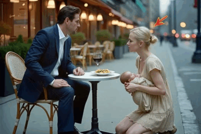 “He Was a Lonely Billionaire Dining Alone in the City’s Most Expensive Restaurant. Then a Starving Teenager Holding a Baby Asked Him for His Leftovers—And When Their Eyes Met, the Incredible Twist That Followed Changed Both Their Lives Forever.”