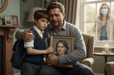 “A Widowed Father Dropped His Orange Juice When His Son Said: ‘I Saw Mom at School Today. She Was in a Blue Dress and Told Me She’d Come Back for Me.’ The Woman Was Supposed to Be Dead—But the Terrifying Truth Unfolded Soon After.”