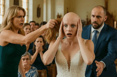 “Gasps Filled the Church as the Groom’s Ex Crashed the Ceremony, Yelled ‘You’re Making a Mistake!’ and Tore the Bride’s Wig From Her Head. But No One Could Have Predicted the Stunning Twist That Followed in Front of Every Guest in the Room.”