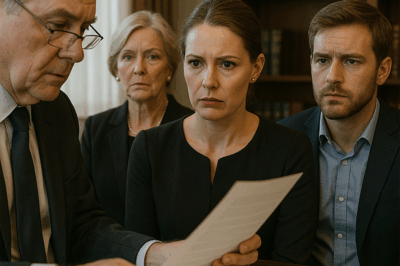 The Will Reading That Turned Into A Criminal Bombshell: How A Family’s Inheritance Became A Police Case