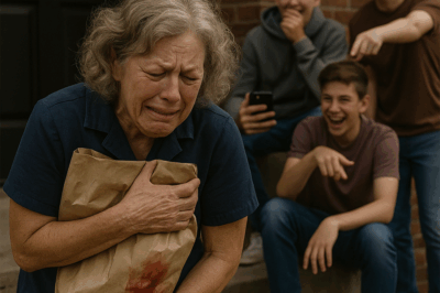 They call me “Grandma DoorDash” like it’s a joke, and I let it slide until the paper bag splits and chili bleeds down my ankle, hot and red as shame.