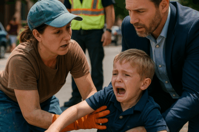 “Millionaire’s Son Fell Into a Sewer — Everyone Watched Until a Humble Worker Jumped In”