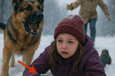 On a frozen morning, a frail nine-year-old girl collapsed outside her home—too weak to call for help. No one noticed. No one, except a scarred, limping dog who refused to walk away.