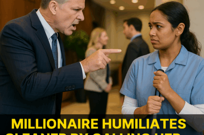 Millionaire mocks cleaner in public—but what he did next shocked all