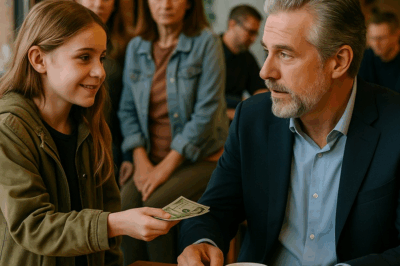Humble Girl Paid for a Coffee — She Didn’t Know He Was Her Father