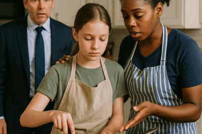 Millionaire caught maid teaching his daughter—her words stunned him