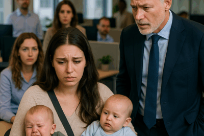 Poor Mom Forced to Bring Her Babies to Work—What the Billionaire Boss Did Next Left the Entire Office in Tears