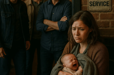 I Was About to Be Kicked Out of a Café Because of My Baby’s Crying – But Unexpectedly, Men from the Line Stepped In