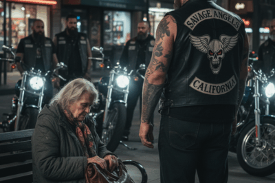 Her Own Son Abandoned Her on a Bench — But the Bikers Took Her Home…“Get your own stuff, Mom. I’ll be in the car,” Paul had said. But when Margaret Carter came out of the grocery store with two modest paper bags—the only things she could afford with her Social Security check—Paul’s SUV was gone.