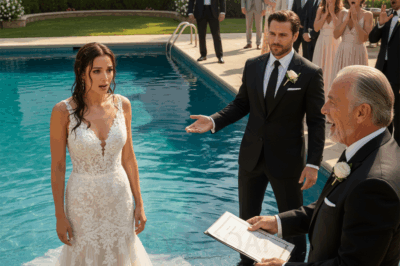My Husband Pushed Me into the Swimming Pool on Our Wedding Day, and What My Father Did Amazed Everyone