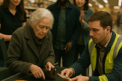 The grocery store was packed that Saturday afternoon. Fluorescent lights hummed overhead, shopping carts clattered, and impatient sighs filled the checkout lines. I was three people back when I noticed her.