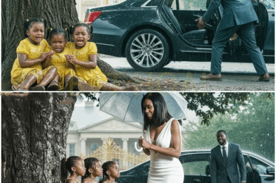 He Came Home Unannounced and Found His Triplets Abandoned by His New Wife in the rain… It was a stormy night when everything changed. The rain poured down in relentless sheets, drumming against the roof like a thousand tiny fists demanding to be let in.