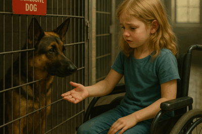 The Dog Everyone Feared Was Locked Away for 8 Months — Until a 14-Year-Old Girl in a Wheelchair Sat Down Beside His Cage and Did the Impossible