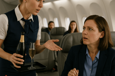 Flight attendant refuses to serve champagne to black woman, 30 minutes later she regrets her actions…