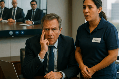 “The Company Was Bankrupt, Everyone Abandoned Ship—But the Cleaning Lady Stayed Behind. In Just 3 Seconds, She Spoke Words That Shocked the CEO and Turned His Fortune Around, Earning Him a Billion-Dollar Deal Nobody Saw Coming”