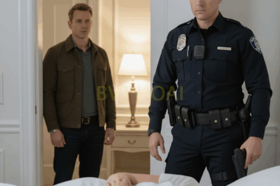 My heart stopped. “No, that’s impossible—she’s upstairs asleep.” The officer frowned, and I led him to our bedroom.