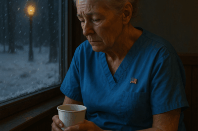 I’m Mary Ellen. Sixty-eight years old. Forty-five of those years spent wearing a nurse’s badge. These days, I’m supposed to be “retired,” but sometimes the local clinic calls when they’re short-staffed, especially on nights like this—when snow piles against the windows and no one wants to drive out.