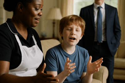 Billionaire Froze as Black Maid Sang to Autistic Son — Then Came Cruelty