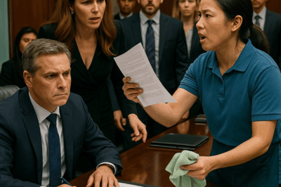 “‘Don’t Sign It!’ — Cleaner Exposed the Wife’s Fraud in Front of Everyone”