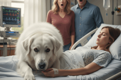 Their daughter was in a coma for months, the doctors saying there was no hope. Ready to let her go, her parents stood by her hospital bed for the last time. Suddenly, a huge dog, her loyal pet, crashed through the door and began licking her hand.