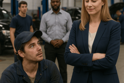 “Mechanic Skips His Dream Interview to Help a Stranger — Next Day, She Walks In as CEO and Shocks Him!”