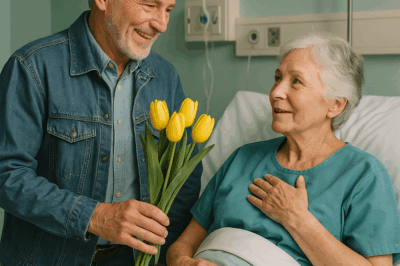 A stranger brought flowers every day to a sick grandmother who had only a month to live: one day I decided to find out why he was doing this and was shocked by his answer.