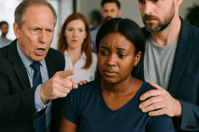 The Director Humiliated the Janitor’s Daughter — But When Her Husband Showed Up, He Instantly Regretted It