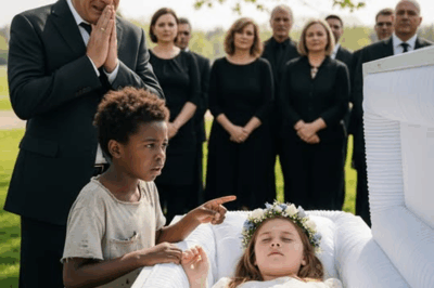 “Your daughter is still alive” – ​​Homeless black boy ran to the coffin and revealed a secret that shocked the billionaire… The grand chapel in Beverly Hills was silent except for the muffled sobs of mourners. Rows of white lilies lined the polished oak coffin at the front, where the engraved plate read: “In Loving Memory of Emily Hartman.”