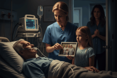 My husband was in the hospital. My daughter pushed me into a closet, whispering, “Mom, hide!” A moment later, a strange woman in a nurse’s uniform entered my husband’s room and kissed him. “I’m his wife,” she told my daughter. My life shattered. He was a bigamist. But just as I was about to leave him forever, the police arrived.