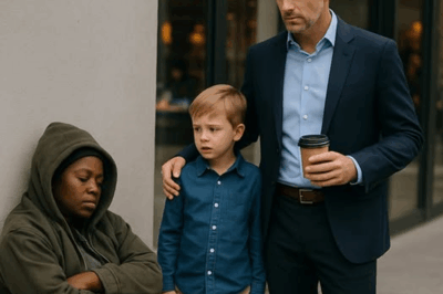 “‘Dad, why is he sleeping here?’ — The millionaire’s reply shocked all”