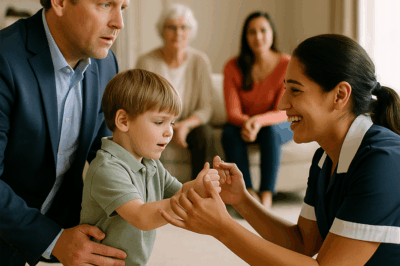“After Firing 7 Nannies, Autistic Boy Takes First Steps with Maid”