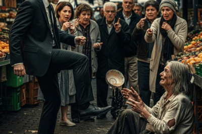A Millionaire Kicked a Poor Beggar in the Market, Not Knowing She Was the Lost Mother He Had Been Searching…